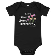 Every Flower Blooms Differently Baby short sleeve onesie