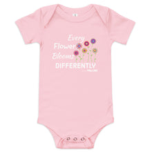 Every Flower Blooms Differently Baby short sleeve onesie