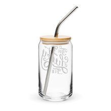 The Lucky Few Can-shaped glass with lid & straw