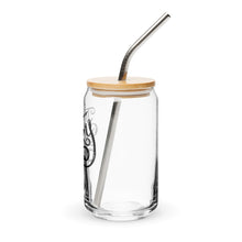 The Lucky Few Can-shaped glass with lid & straw