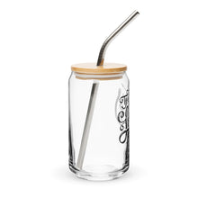 The Lucky Few Can-shaped glass with lid & straw