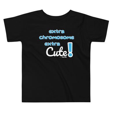 Extra Chromosome in blue Toddler Short Sleeve Tee