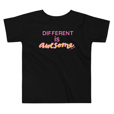 Different is awesome Toddler Short Sleeve Tee