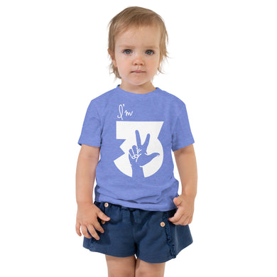 I’m 3 Toddler Short Sleeve Tee