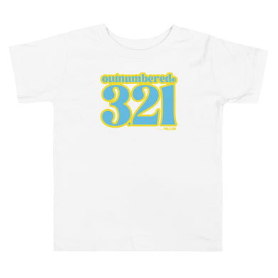 Outnumbered 321 Toddler Short Sleeve Tee