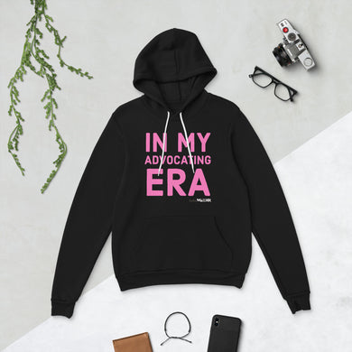 In my Advocating era dark pink Unisex hoodie