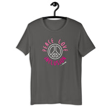 Peace Love Inclusion Unisex Adult tee