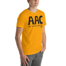 AAC my voice matters Unisex tee