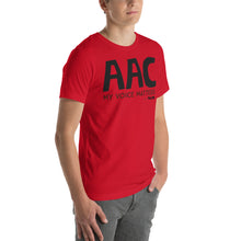 AAC my voice matters Unisex tee