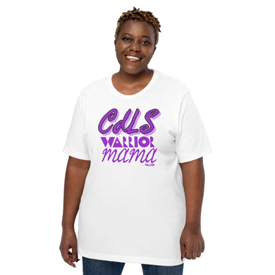 CdLS Warrior Mama Unisex tee - purple font