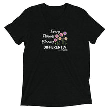 Every flower grows differently unisex Short sleeve tee