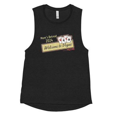 DSDN Mom’s Retreat 2024 - Ladies’ Muscle Tank - Welcome to Vegas