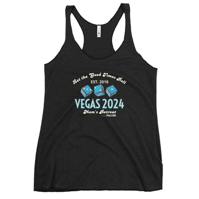 DSDN Mom’s Retreat 2024 - Women's Racerback Tank - birth group 2018 - blue