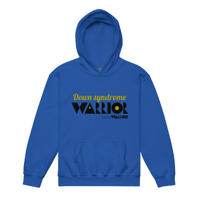 Down syndrome warrior Yellow & Blue Youth heavy blend hoodie