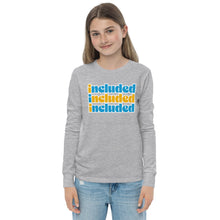 Included Blue & Yellow Youth long sleeve tee