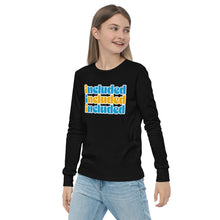 Included Blue & Yellow Youth long sleeve tee