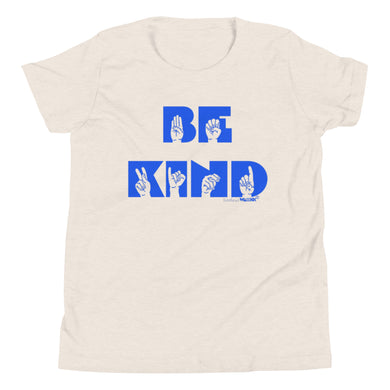 Be Kind - blue Youth Short Sleeve Tee