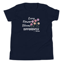 Every Flower Blooms Differently Youth Short Sleeve Tee