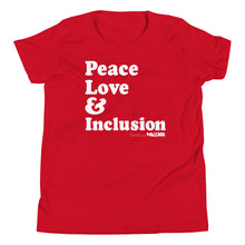 Peace Love & Inclusion Youth Short Sleeve Tee